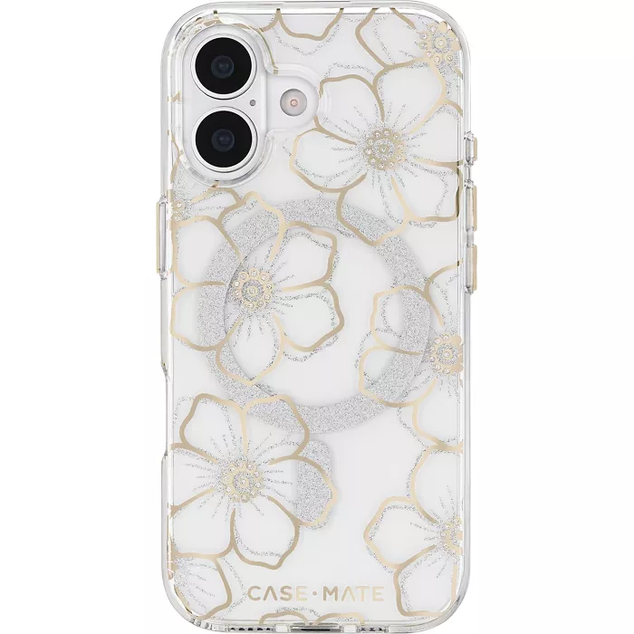 Case-Mate Floral Gems Case with MagSafe for iPhone 17 - Gold