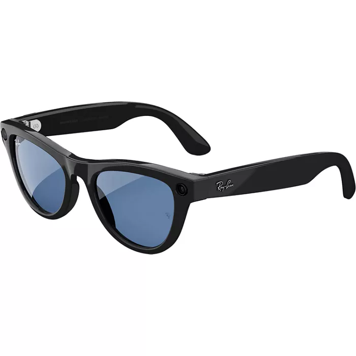 Ray-Ban Meta Skyler glasses (Gen 1) with Meta AI - Shiny Black/Transitions Cerulean Blue lenses