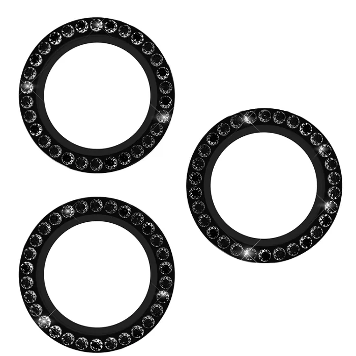 kate spade new york Aluminum Ring Lens Protector - Set in Stone Gold Nightfall for iPhone 17 Pro/17 Pro Max/16 Pro/16 Pro Max/15 Pro/15 Pro Max