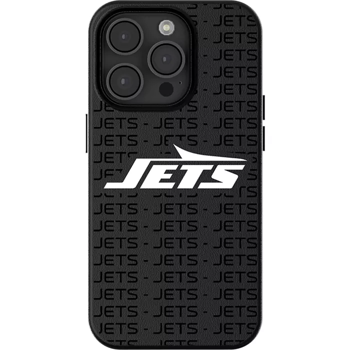 Keyscaper NFL Team Text Backdrop Case with MagSafe for iPhone 15 - New York Jets
