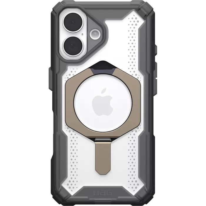 UAG Plasma XTE Kickstand Case with MagSafe for iPhone 16 - Ash/Titanium