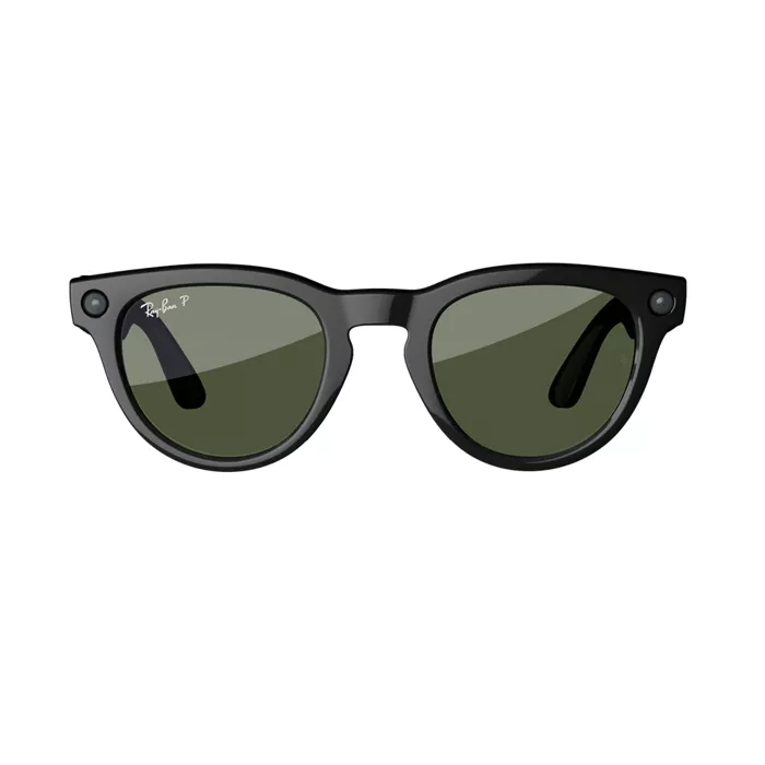 Ray-Ban Meta Headliner glasses (Gen 1) with Meta AI - Shiny Black/Polarized Green lenses