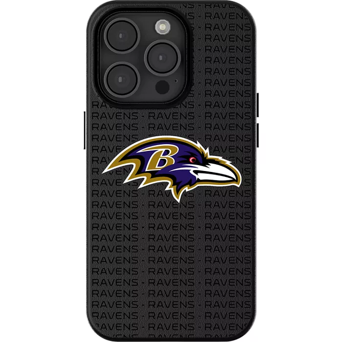 Keyscaper NFL Team Text Backdrop Case with MagSafe for iPhone 16 Pro Max - Baltimore Ravens