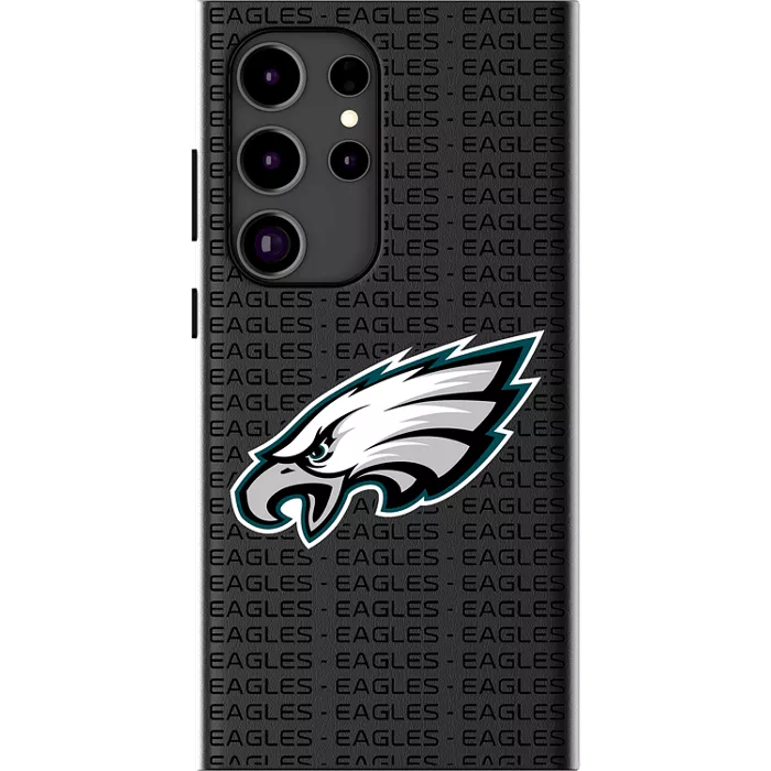 Keyscaper NFL Team Text Backdrop Case with Magnet for Galaxy S25 Ultra - Philadelphia Eagles