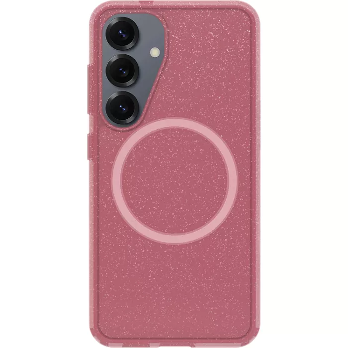 OtterBox Symmetry Clear Case with Magnet for Galaxy S25 - Foxberry Pink