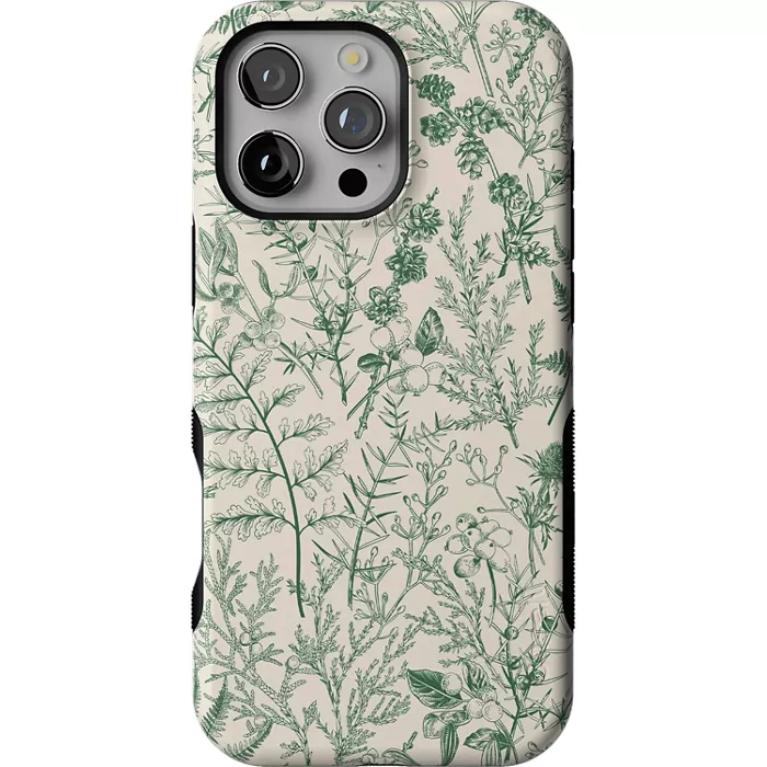 Casely Sage Garden Green Floral Case with MagSafe for iPhone 16 Pro