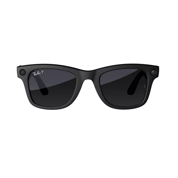 Ray-Ban Meta Wayfarer glasses with Meta AI - Large Matte Black/Gradient Graphite Polarized