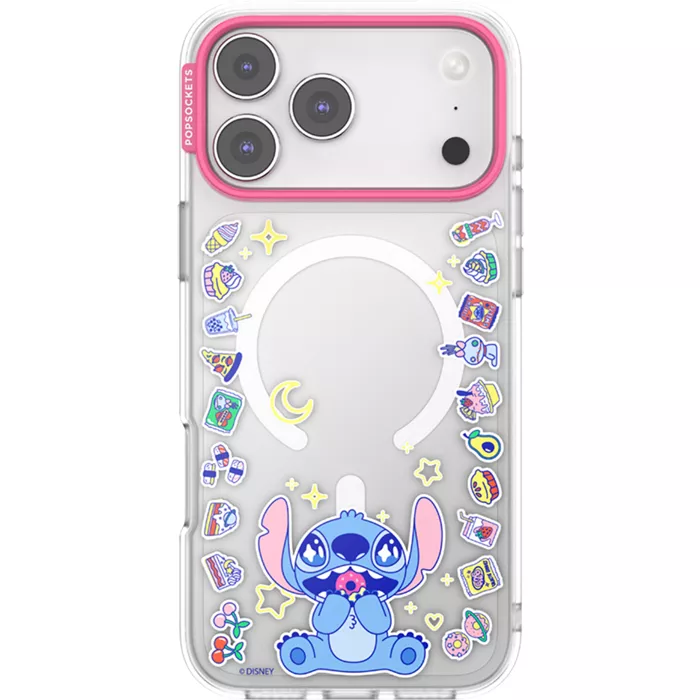 PopSockets Case with MagSafe for iPhone 17 Pro Max - Disney Stitch Snack Attack