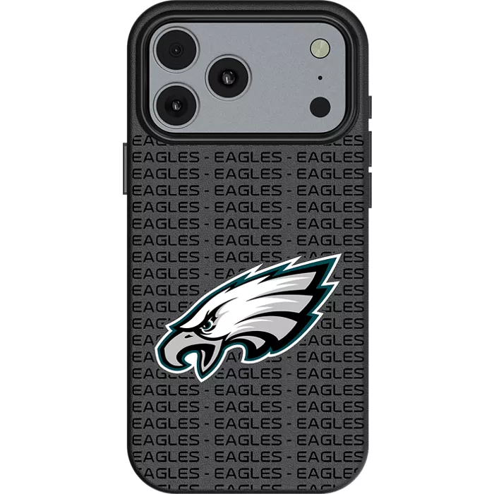 Keyscaper NFL Team Text Backdrop Case with MagSafe for iPhone 17 Pro Max - Philadelphia Eagles