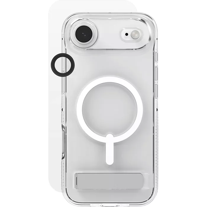 ZAGG 3-in-1 Bundle Crystal Palace Snap Case with MagSafe, InvisibleShield Glass XTR5 Screen Protector and Camera Ring for iPhone Air