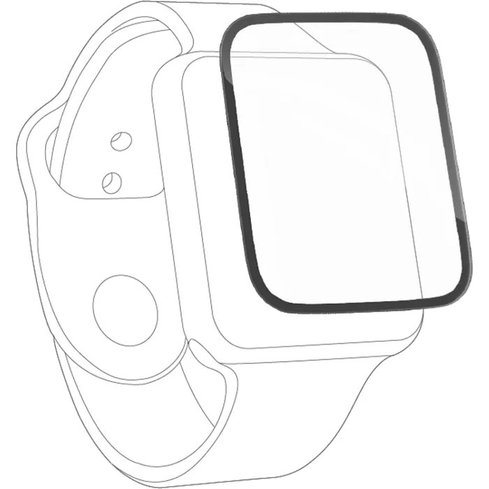 ZAGG InvisibleShield GlassFusion+ Screen Protector for Apple Watch Series 4-6 and 1st/2nd Gen SE - 44mm