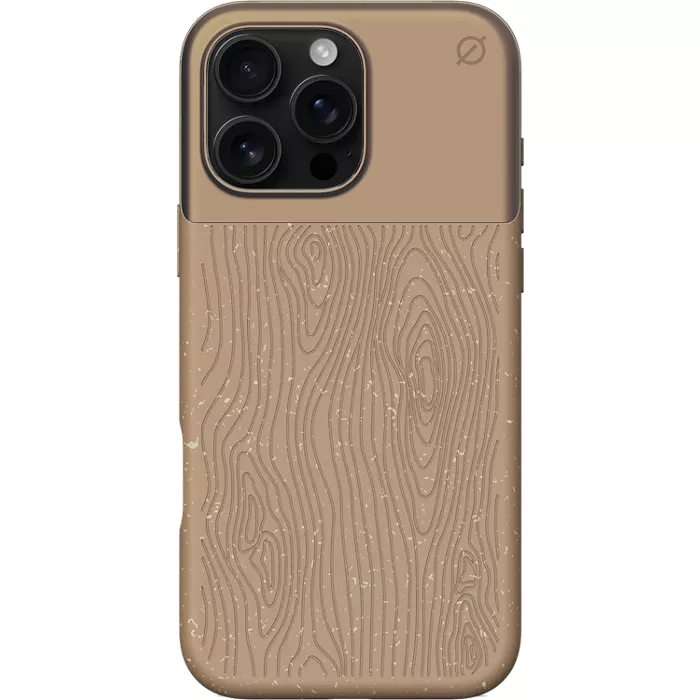 Atom Studios Split Wood Fiber Case with MagSafe for iPhone 16 Pro Max