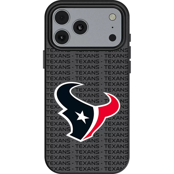 Keyscaper NFL Team Text Backdrop Case with MagSafe for iPhone 17 Pro Max - Houston Texans