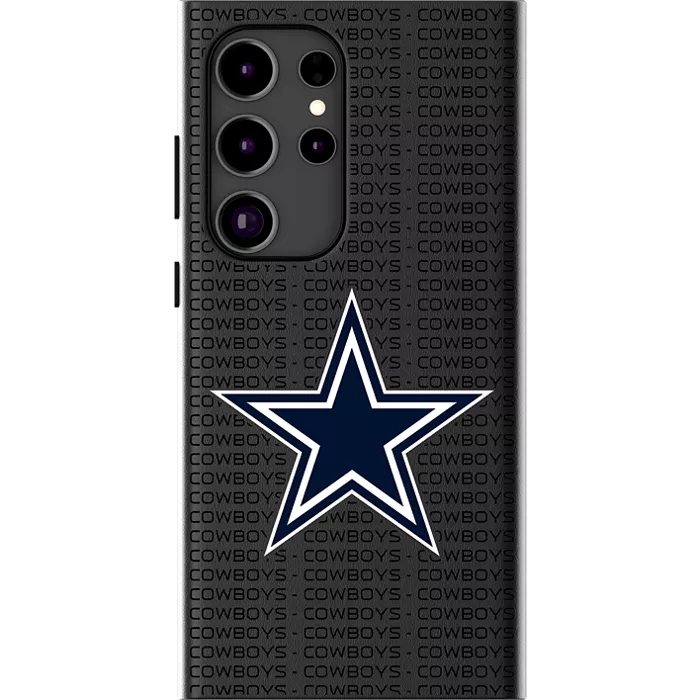 Keyscaper NFL Team Text Backdrop Case with Magnet for Galaxy S24 Ultra - Dallas Cowboys