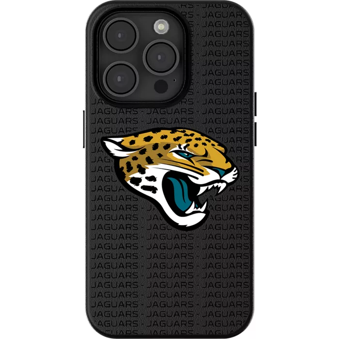 Keyscaper NFL Team Text Backdrop Case with MagSafe for iPhone 15 - Jacksonville Jaguars