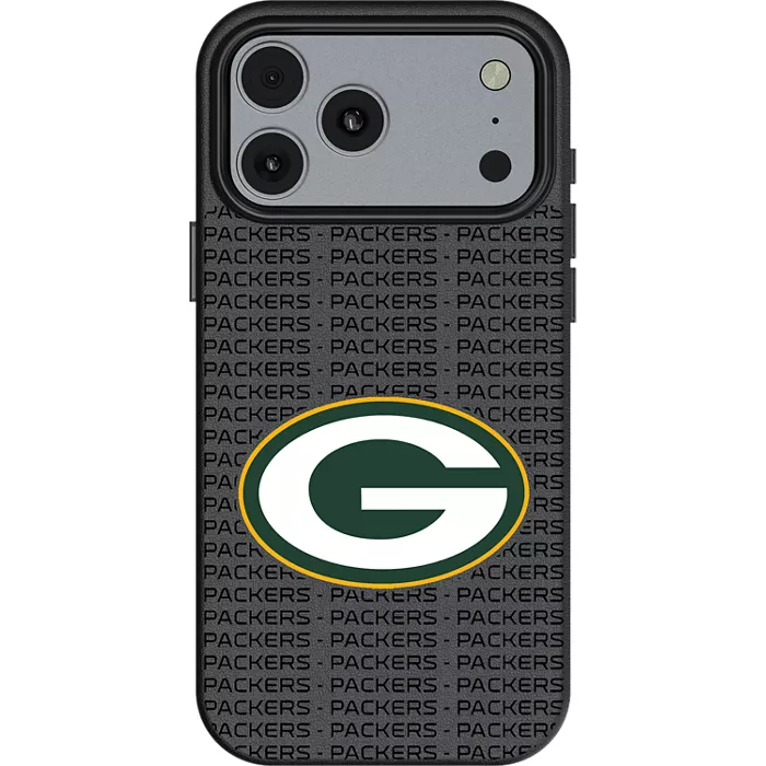 Keyscaper NFL Team Text Backdrop Case with MagSafe for iPhone 17 Pro Max - Green Bay Packers