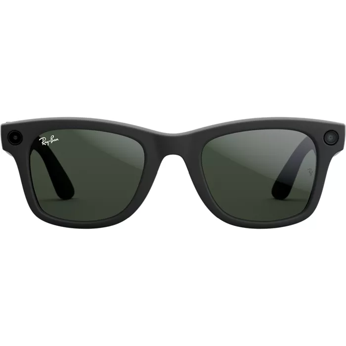 Ray-Ban Meta Wayfarer glasses with Meta AI - Matte Black/Clear to Graphite Green Transitions