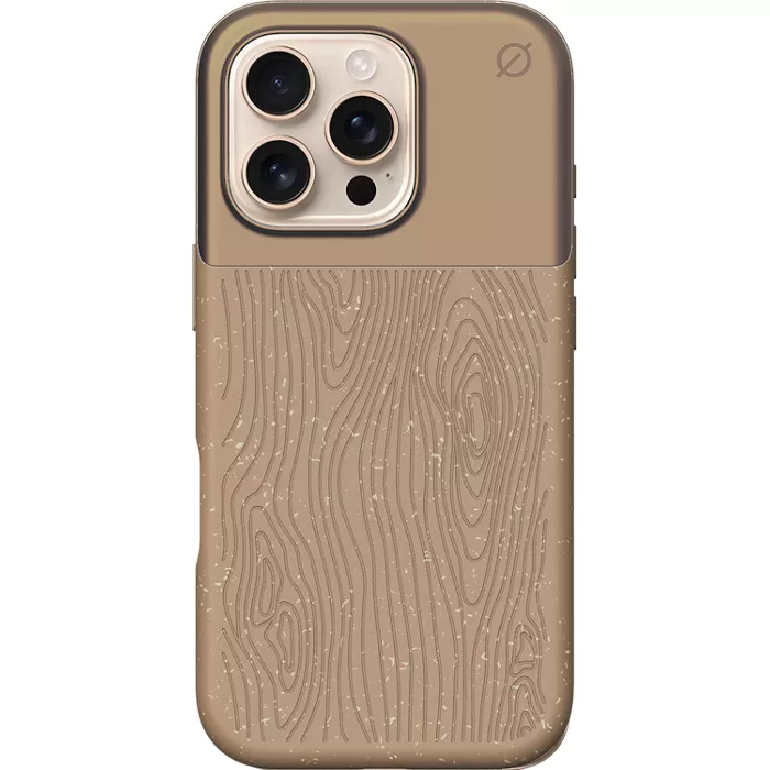 Atom Studios Split Wood Fiber Case with MagSafe for iPhone 16 Pro