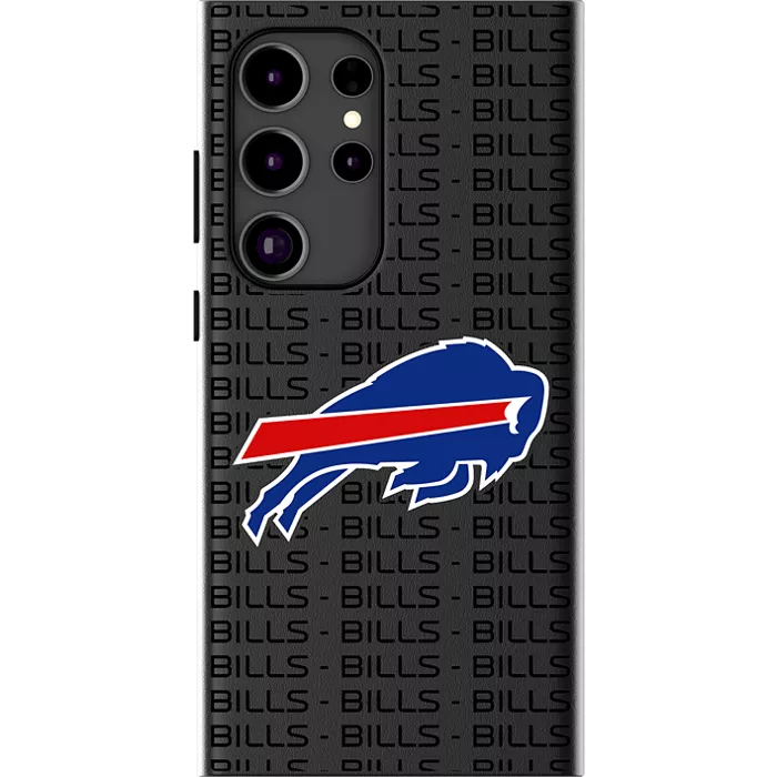 Keyscaper NFL Team Text Backdrop Case with Magnet for Galaxy S24 Ultra - Buffalo Bills