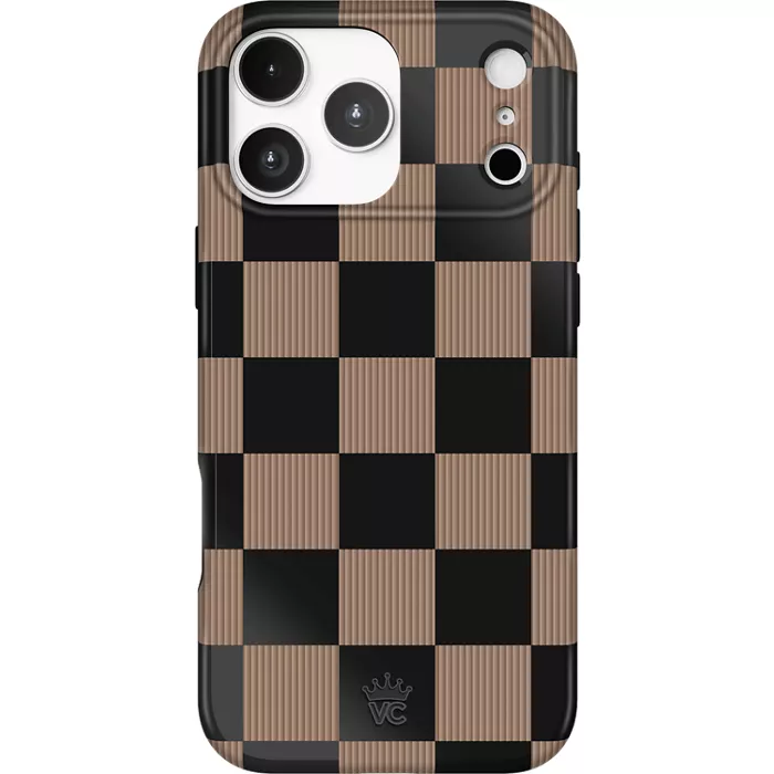 Velvet Caviar Case with MagSafe for iPhone 17 Pro Max - Mocha Vibe Checker