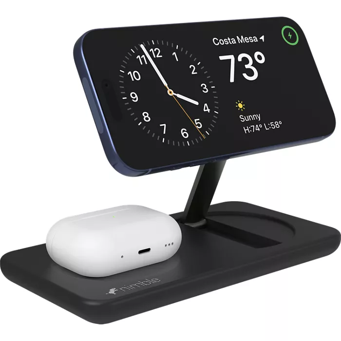 Nimble Podium 2-in-1 Qi2 25W Wireless Charging Dock