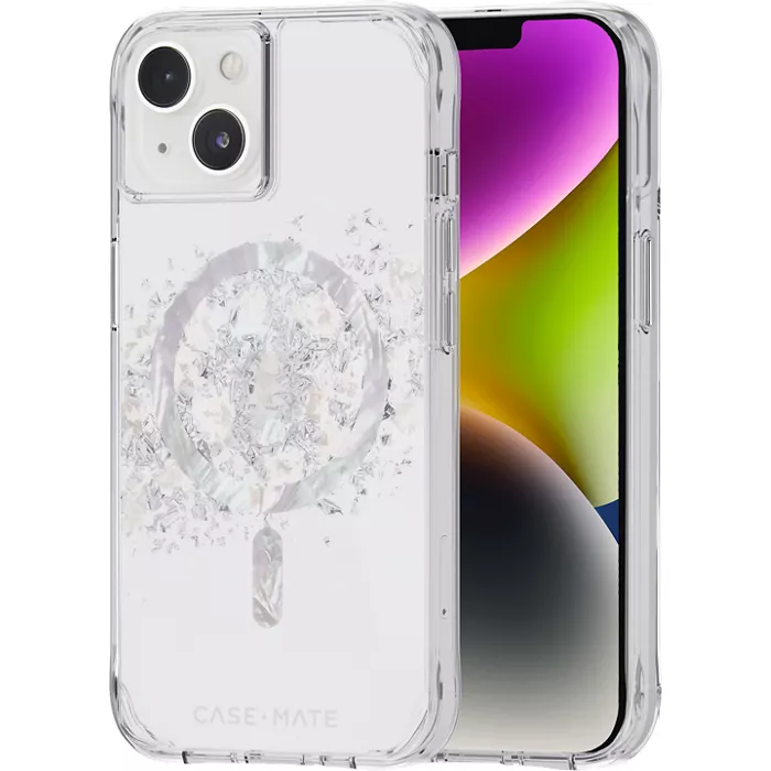 Case-Mate Karat Case with MagSafe for iPhone 14 and iPhone 13 - A Touch of Pearl