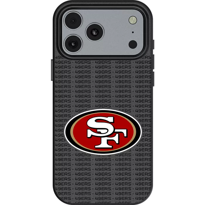 Keyscaper NFL Team Text Backdrop Case with MagSafe for iPhone 17 Pro Max - San Francisco 49ers