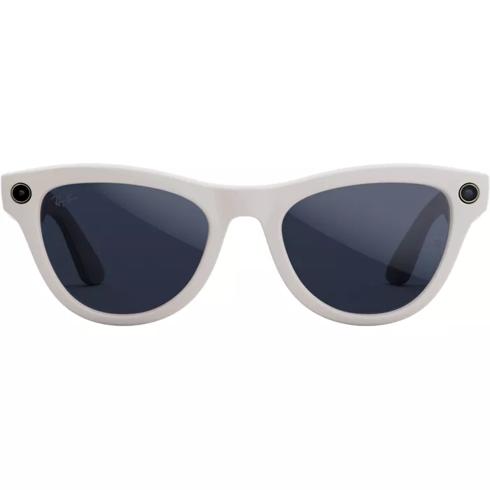 Ray-Ban Meta Skyler glasses with Meta AI - Shiny Chalky Gray/Clear to Sapphire Transitions