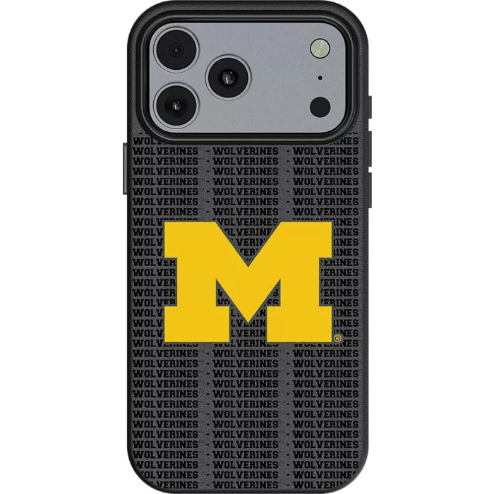 Keyscaper Text Backdrop Case with MagSafe for iPhone 17 Pro Max - University of Michigan