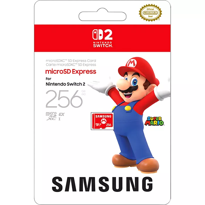 Nintendo Samsung microSD Express Card 256GB for Nintendo Switch 2