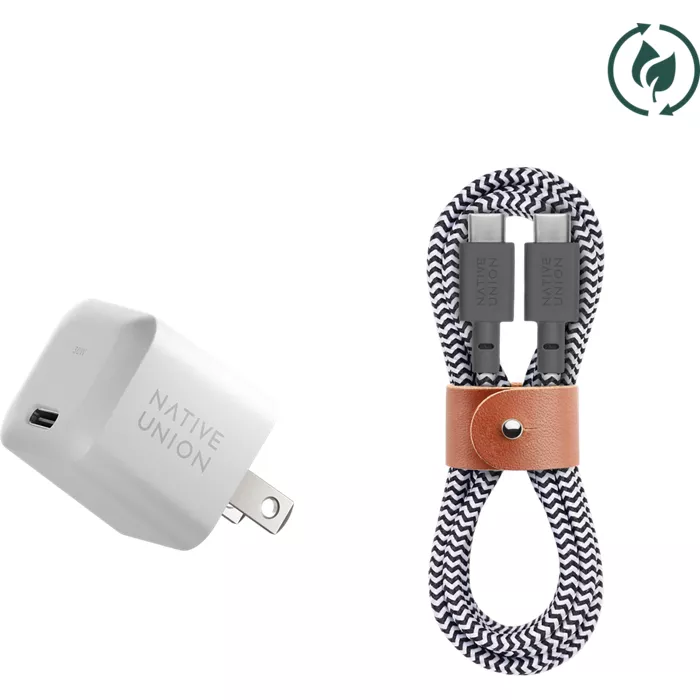 Native Union Fast GaN Charger 30W with USB-C to USB-C Cable