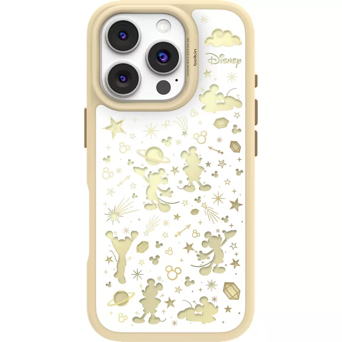 Belkin Disney White Star Mickey SheerForce Case with MagSafe for iPhone 16 Pro