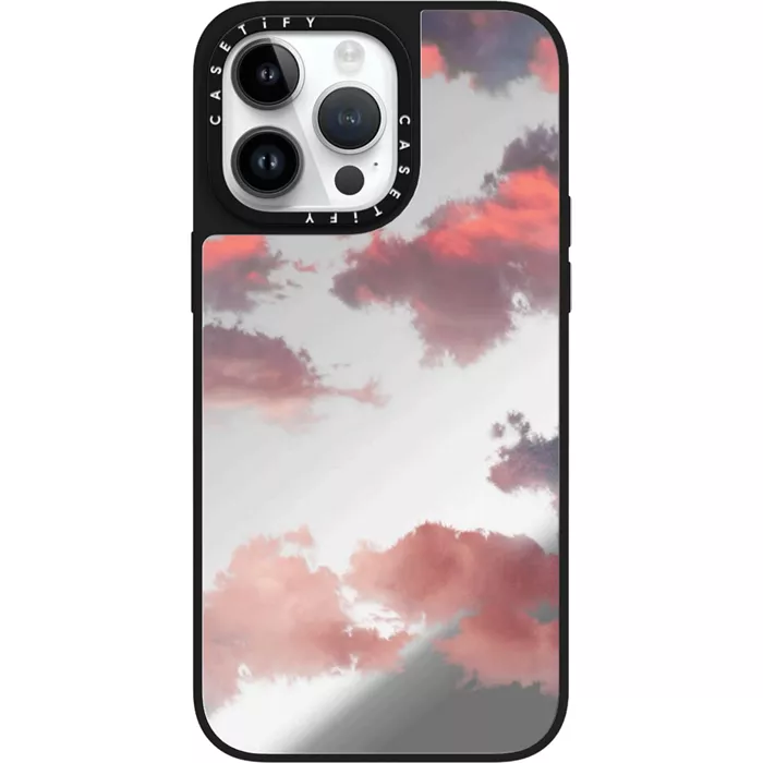 CASETiFY Mirror Case with MagSafe for iPhone 15 Pro Max - Clouds