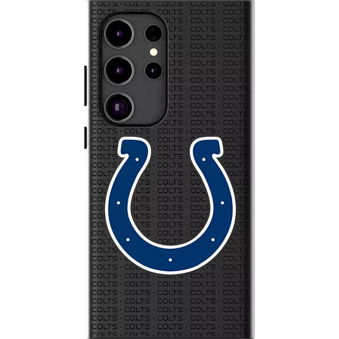 Keyscaper NFL Team Text Backdrop Case with Magnet for Galaxy S25 Ultra - Indianapolis Colts