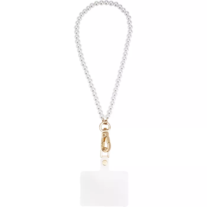 FLAUNT Phone Charm Wristlet - Faux Pearls