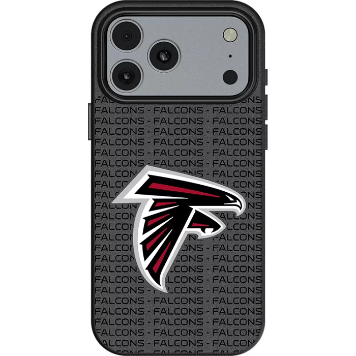 Keyscaper NFL Team Text Backdrop Case with MagSafe for iPhone 17 Pro Max - Atlanta Falcons