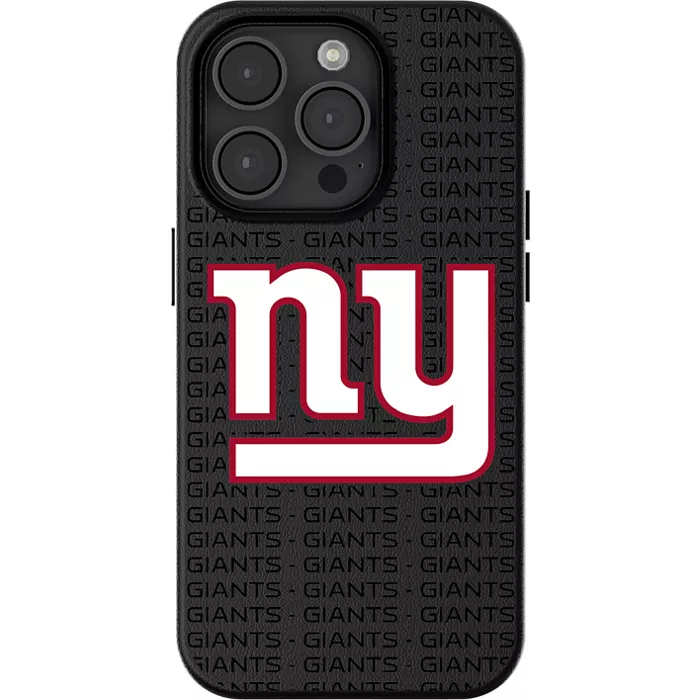 Keyscaper NFL Team Text Backdrop Case with MagSafe for iPhone 15 - New York Giants