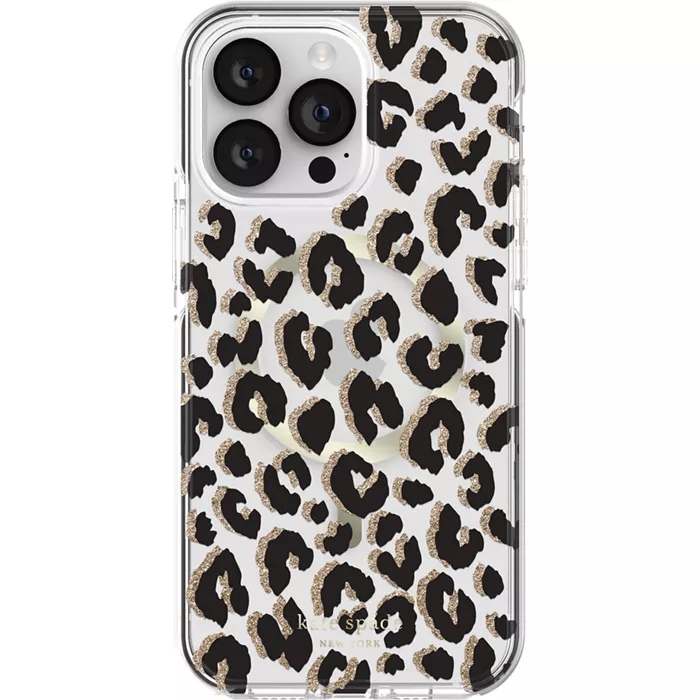 kate spade new york Defensive Hardshell Case with MagSafe for iPhone 14 Pro Max - City Leopard