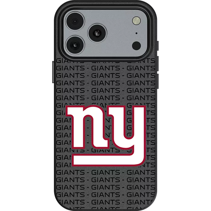 Keyscaper NFL Team Text Backdrop Case with MagSafe for iPhone 17 Pro Max - New York Giants