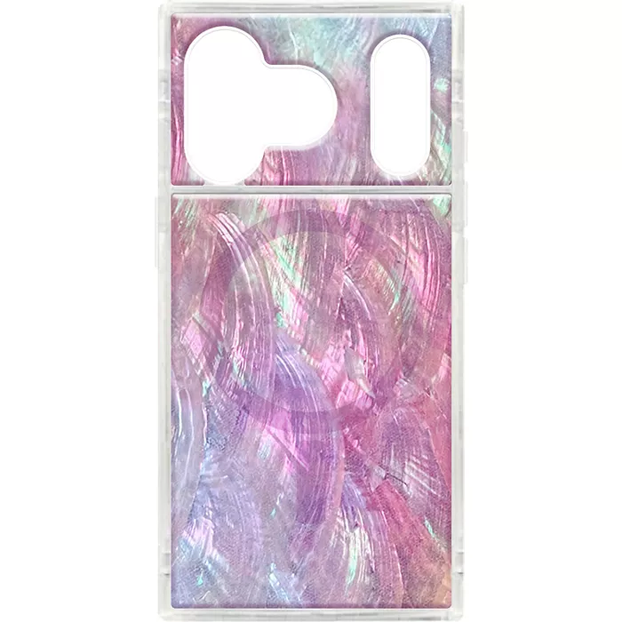 FLAUNT Square Case with MagSafe for iPhone 17 Pro - Pink Mother of Pearl