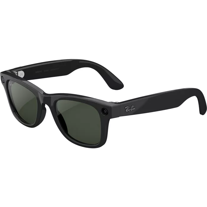Ray-Ban Meta Wayfarer (Gen 2) – Shiny Black/Transitions Graphite Green lenses