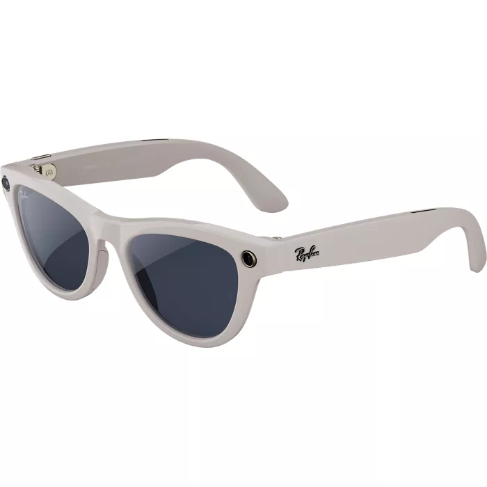 Ray-Ban Meta Skyler (Gen 2) – Shiny Chalky Grey/Transitions Sapphire lenses