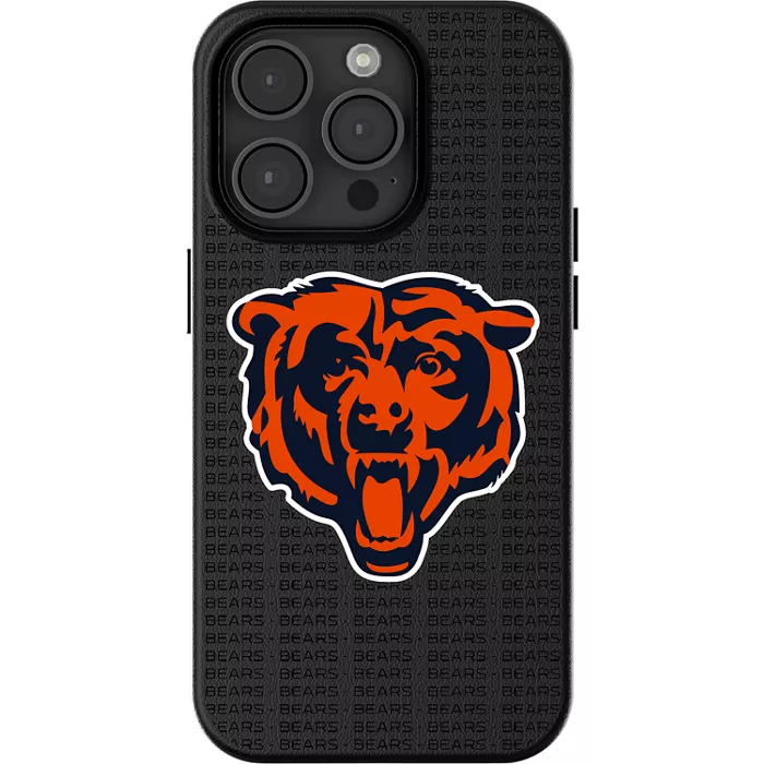 Keyscaper NFL Team Text Backdrop Case with MagSafe for iPhone 16 Pro Max - Chicago Bears