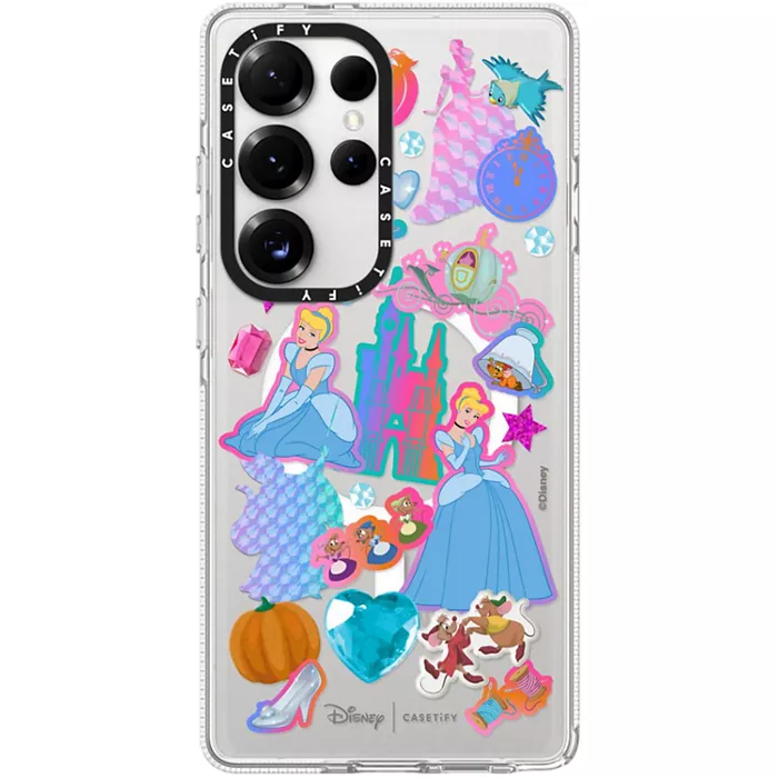 CASETiFY Clear Case with Magnet for Galaxy S25 Ultra - Cinderella Stickermania