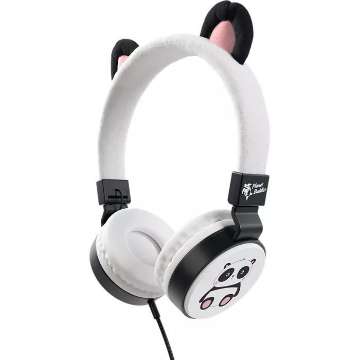 Planet Buddies Pippin the Panda Furry Wired Headphones
