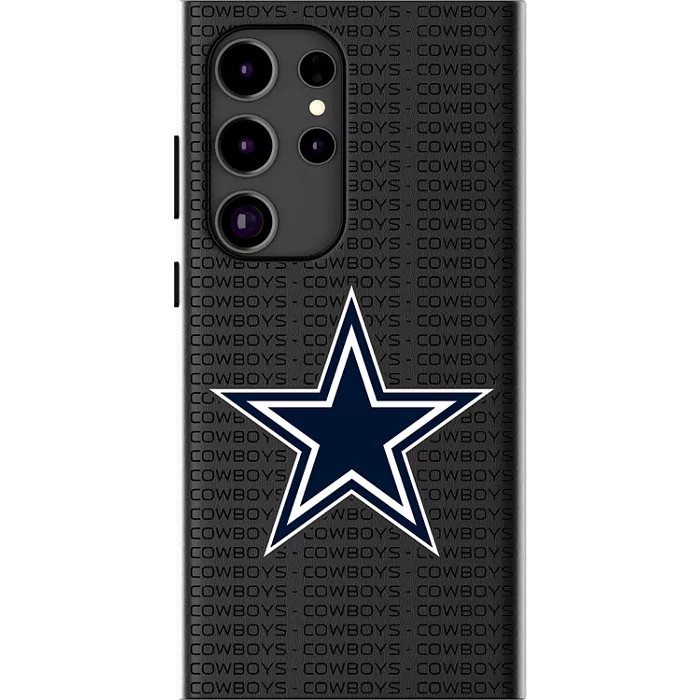 Keyscaper NFL Team Text Backdrop Case with Magnet for Galaxy S25 Ultra - Dallas Cowboys