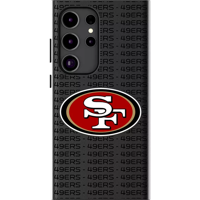 Keyscaper NFL Team Text Backdrop Case with Magnet for Galaxy S24 Ultra - San Francisco 49ers