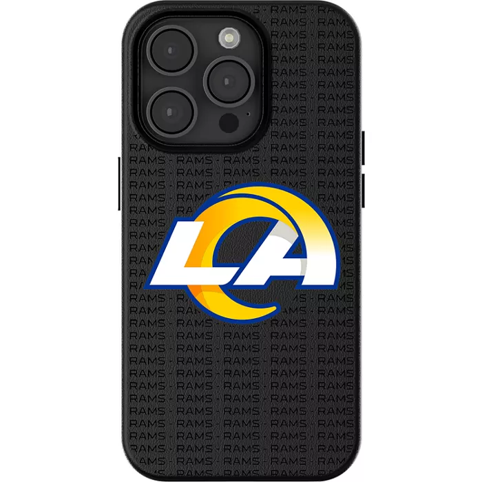 Keyscaper NFL Team Text Backdrop Case with MagSafe for iPhone 16 Pro Max - Los Angeles Rams