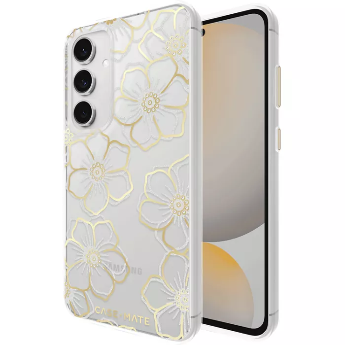 Case-Mate Floral Gems Case for Galaxy S24 FE - Gold