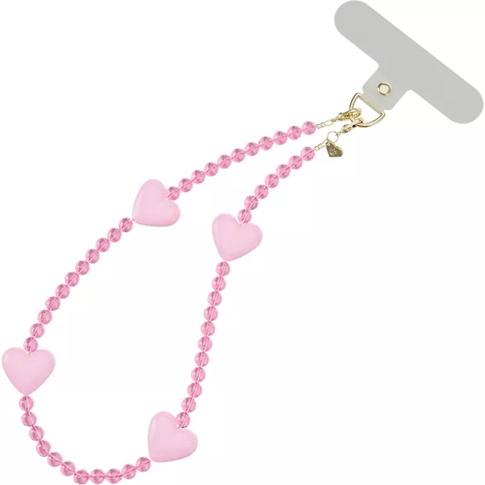 Velvet Caviar Heart Phone Charm - Pink Heart